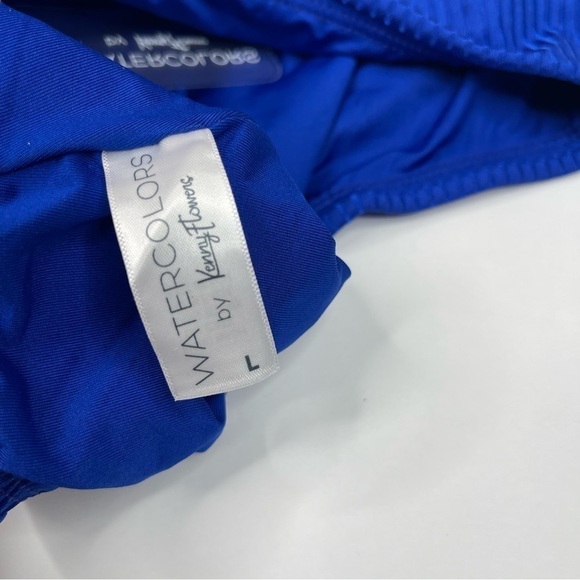 Kenny Flowers The Capri Soft Eco-Luxe Blue High Waist Bikini Bottom NWT - Picture 6 of 7